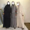 2 Pieces Prayer Outfit Islamic Muslim Women Hijab Burqa Dress Full Body Long Khimar Abaya Jilbab Dress EID Vestidos Arab Robes ► Photo 2/6