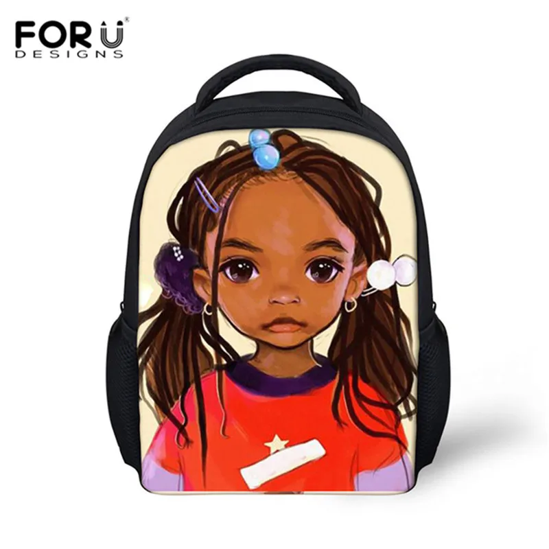 Школьная сумка FORUDESIGS с рисунком для девочек-африканцев, маленький рюкзак для маленьких девочек, школьный рюкзак для детского сада - Цвет: 14