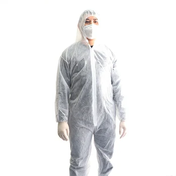 

Disposable Waterproof Oil-Resistant Protective Coverall For Spary Painting Decorating Clothes Overall Suit L/XL/XXL fastshipping
