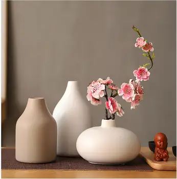 

CHINESE CERAMIC DRIED FLOWER VASE ORNAMENTS LIVINGROOM HOME FLOWER ARRANGEMENT SET FIGURINES CRAFTS HOTEL FURNISHING DECORATION
