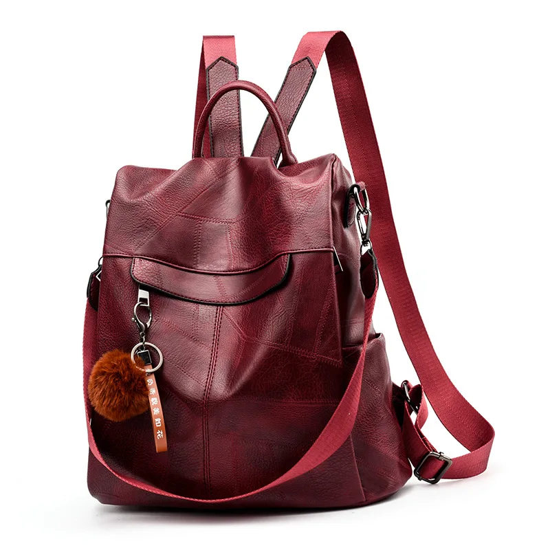 Кожаный Противоугонный женский рюкзак для ноутбука, Подростковый рюкзак для девочек, Женский школьный рюкзак для школы, сумки, рюкзаки для женщин, s сумки