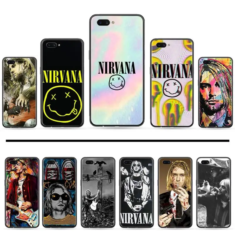 Мягкий чехол для телефона Nirvana Kurt Donald Cobain American singer OPPO R9 R11 R15 R17 RENO Realme S PLUS Normal 2z 3 5 C2