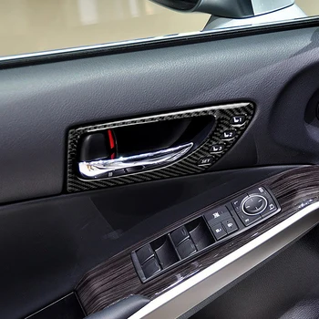 

2pcs Car Carbon Fiber Inter front Door Handle Sticker Decoration Cover Trim For LEXUS IS250 IS350 2013-2017 Car Styling