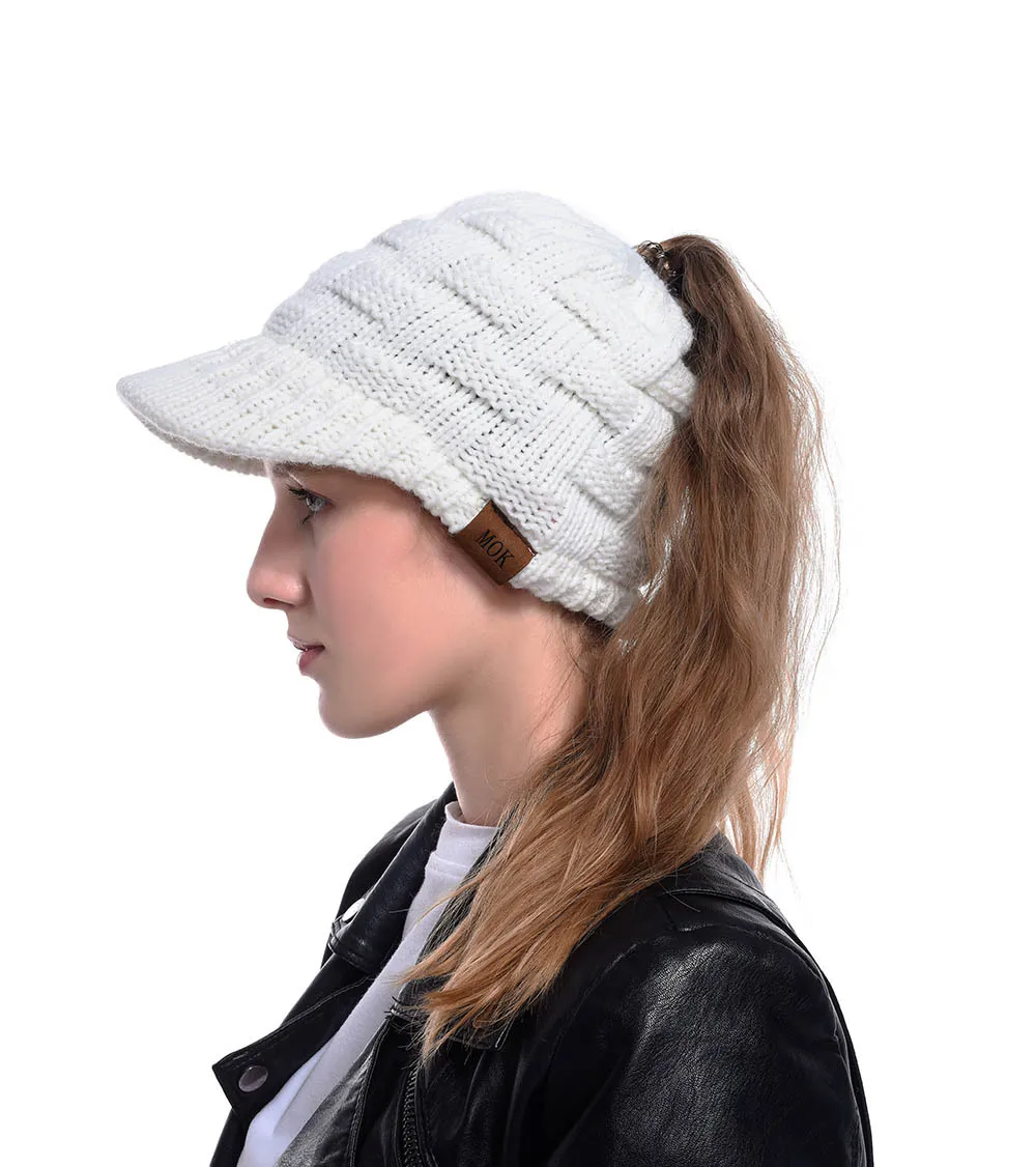 Bun Ponytail Hat Visors Bonnets Beanies 