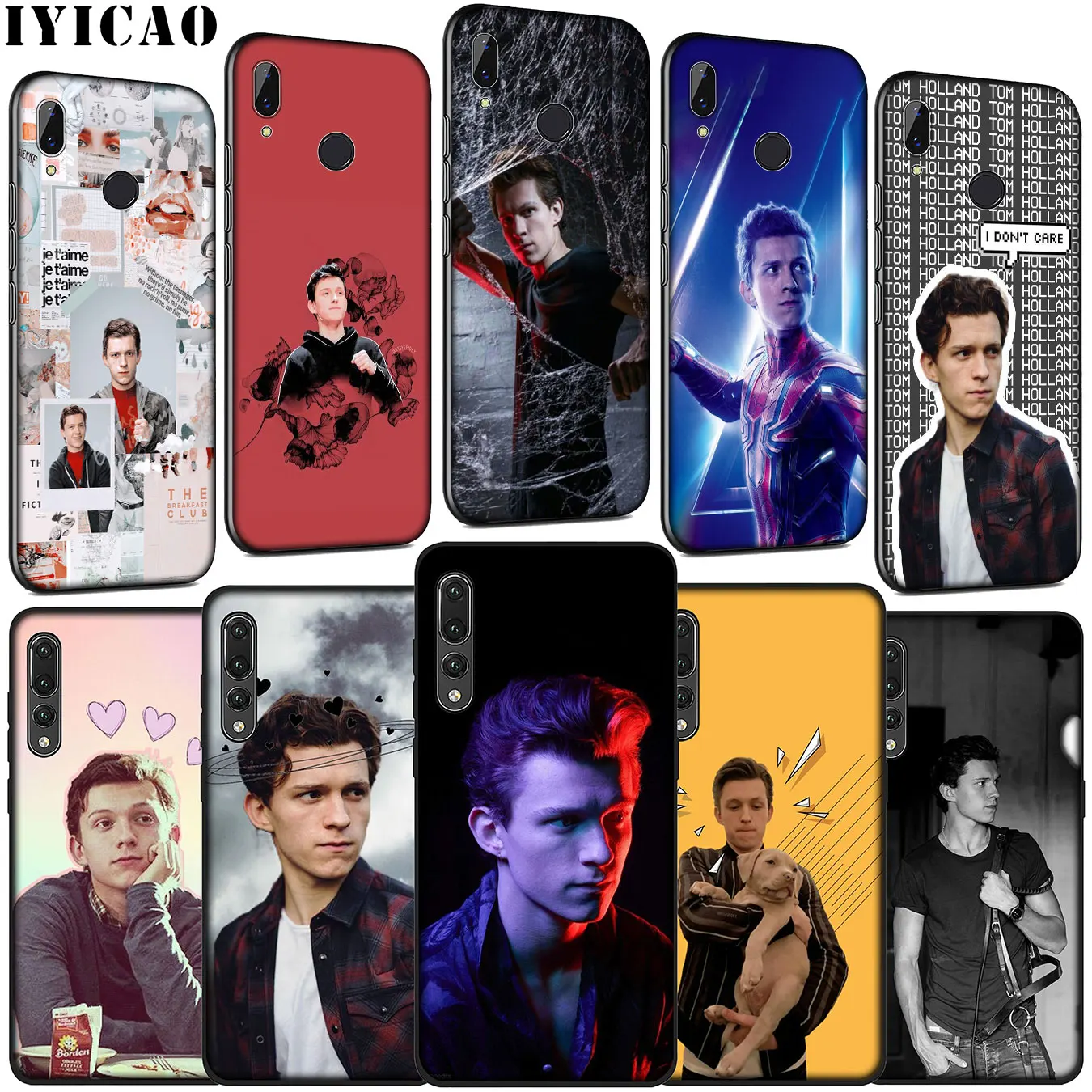 IYICAO том Холланд Мягкий силиконовый чехол для Huawei P30 P20 Pro P10 P9 Lite Mini 2017 2016 P Smart Z Plus 2019