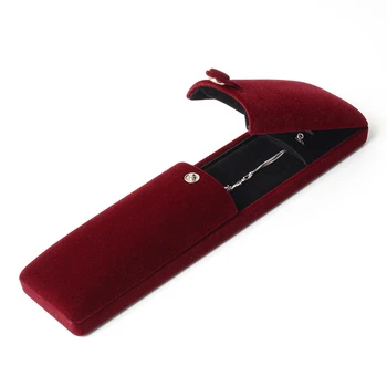 

Velet Secret Button Wine Red Long Chain Packaging Box Jewelry Ring Bracelet Storage Display Case For Women Jewellery Organizers