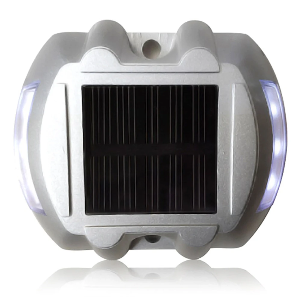 Solar Powered Security Lights 6 LED IP68 Solar Garden Lamp Driveway Pathway Stair Waterproof 30 Tons Road 6LED Outdoor White