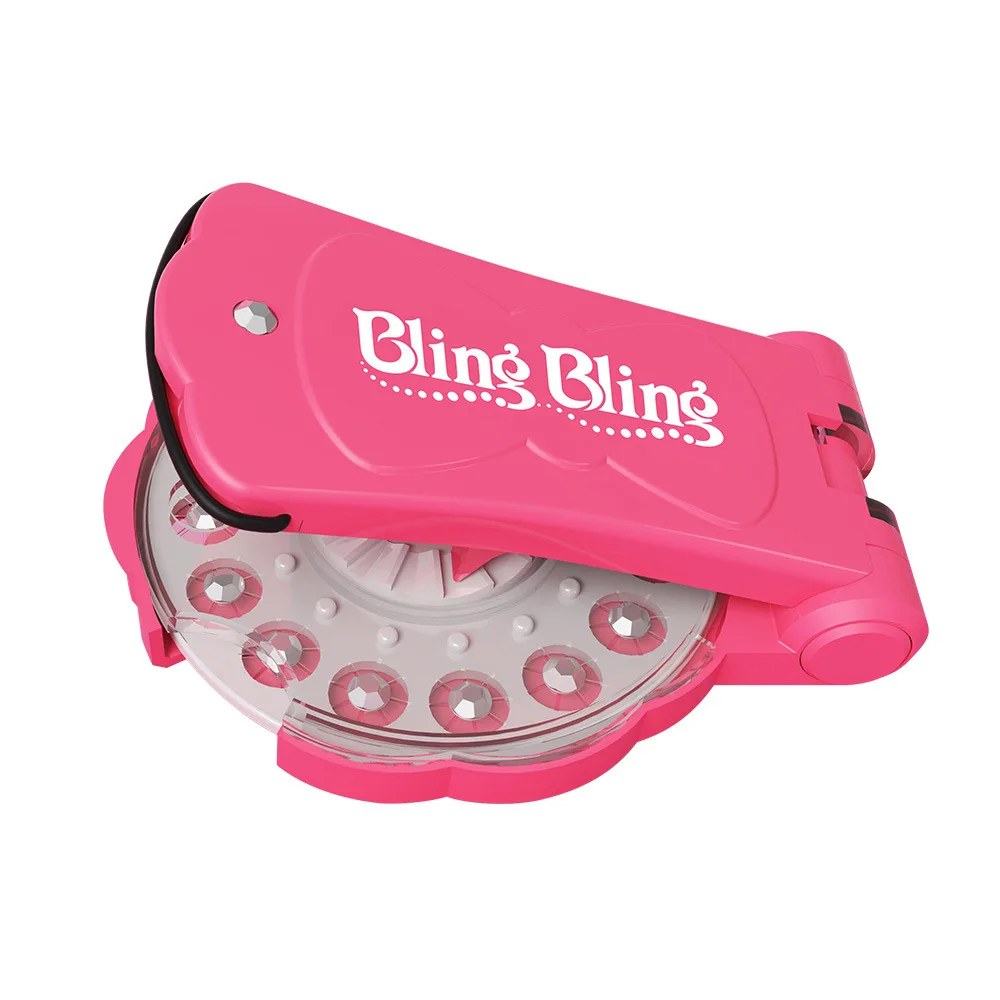 Blingbling бурильная установка для ногтей бриллиантовые наклейки для девочек DIY аксессуары для волос игровой дом игрушка платье бурильная игрушка Горячая Распродажа подарок