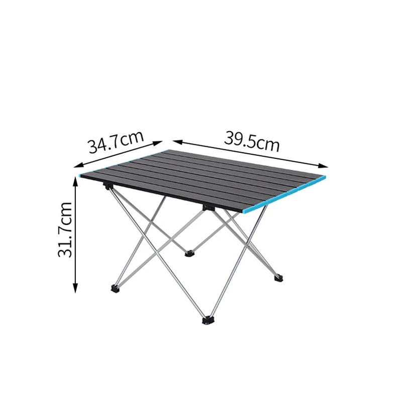 High Strength Aluminum Alloy Portable Ultralight Folding Camping Table Foldable Outdoor Dinner Desk For Family Party Picnic BBQ