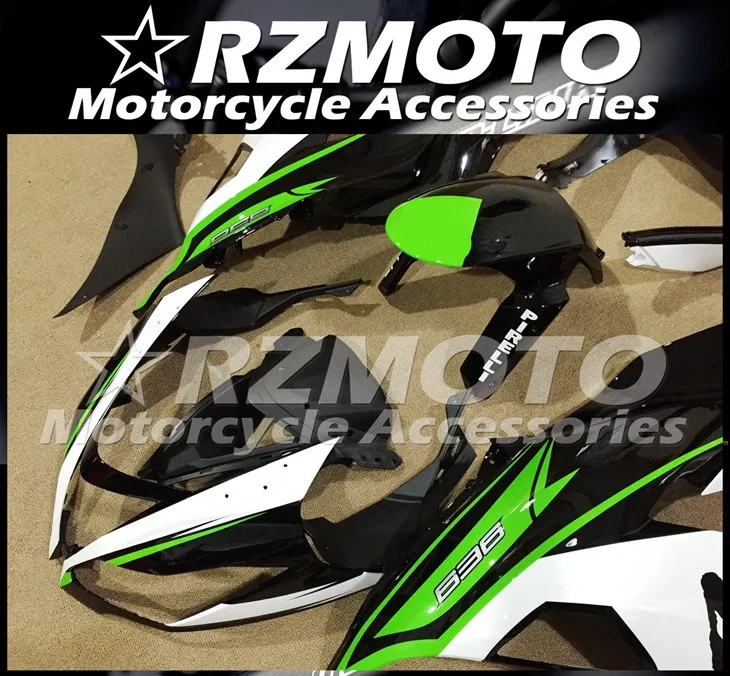 Мотоциклетный обтекатель abs подходит для Kawasaki ZX6R 636 2013- корпусные детали прессформы Магазин № 0548