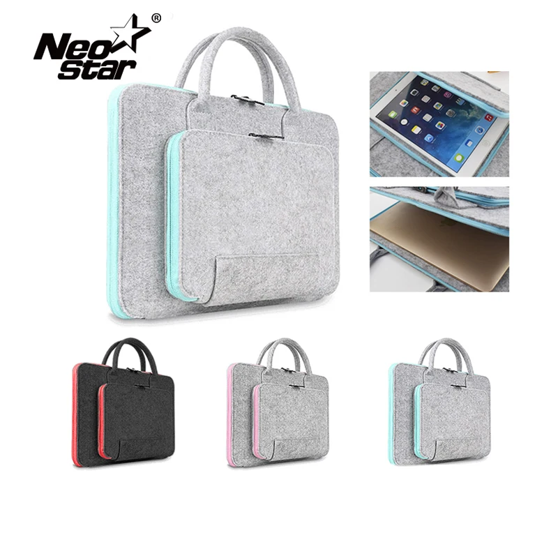 Сумка из шерстяного фетра для ноутбука Mac 11 13 15 17 сумки мыши портфель Macbook Air Pro Retina