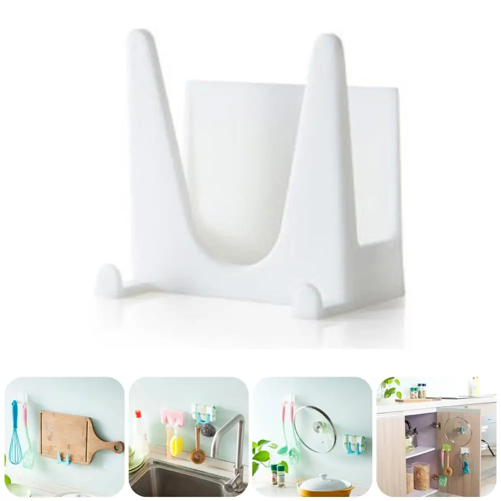 

Pot Cover Storage rack Wall-Mounted Kitchen Pot Pan Cover Sucker Tool Bracket Rack Storage Organizer Rack Holder Dropshipping