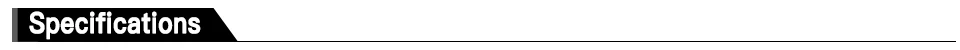 Specifications