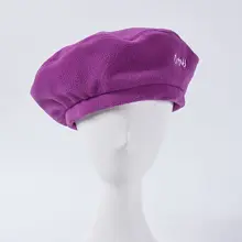 Женские винтажные флисовые береты однотонные кепки с вышивкой в стиле художника