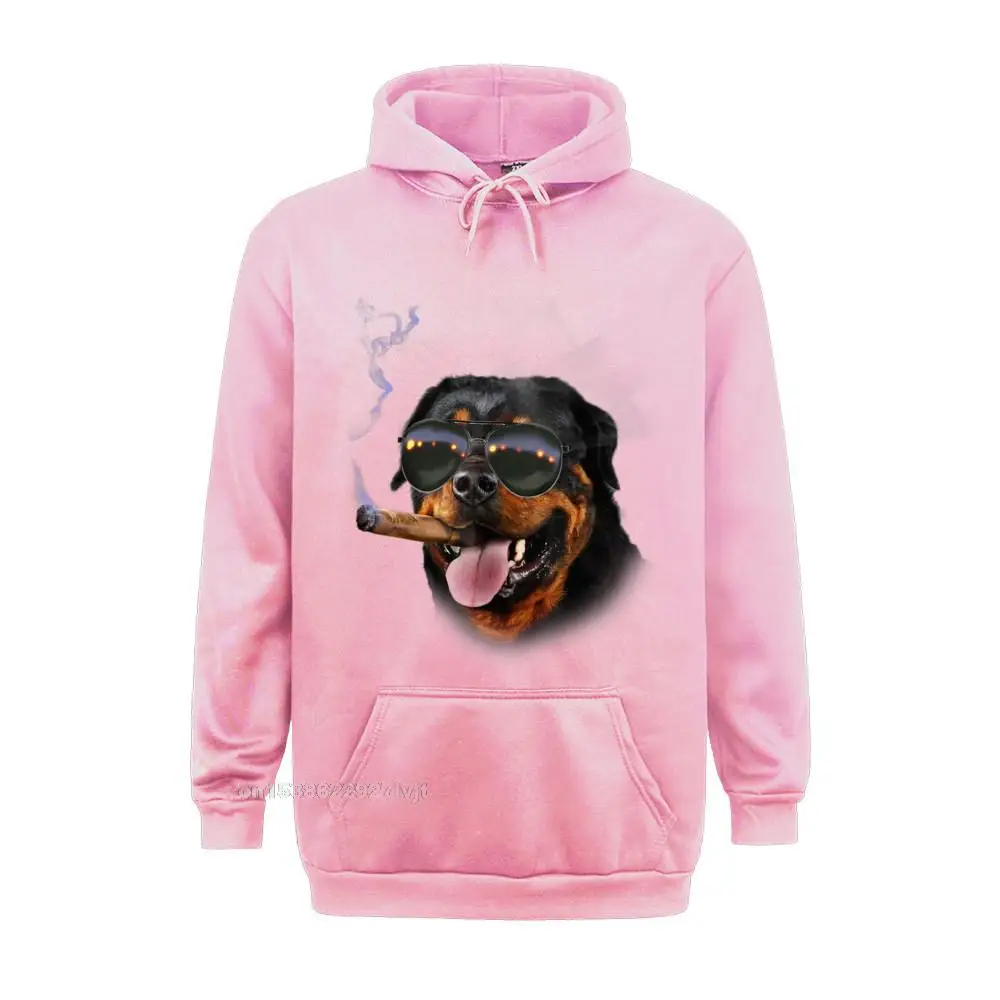 Unique 2021 Discount Men T Shirts O Neck Short Sleeve 100% Cotton Tees cosie T Shirt Wholesale T-Shirt Rottweiler with Cigar Wearing Aviator Sunglass Dog_22 pink