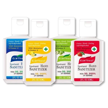 

60ml Fruit flavor Travel Portable Hand Sanitizer Gel Antibacterial Hand Gel Anti-Bacteria Moisturizing Liquid Disposable