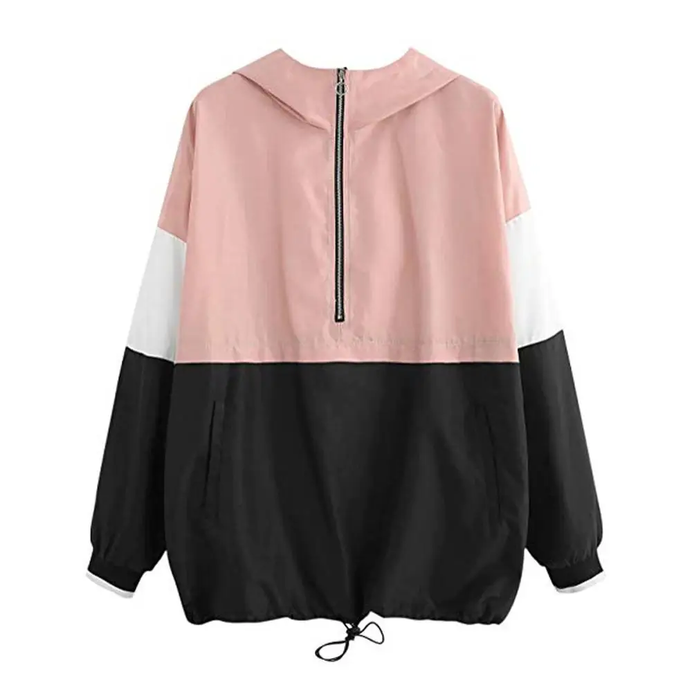 

Jacket Modis Women Causal Coat Cut Sew Skinsuits Hooded Zip Up Pockets Jacket Coat Outdoor Running Sport Outwear Clothes