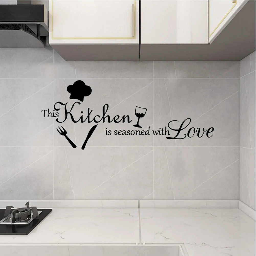 Wall Stickers Kitchen Dining Living Room Home Decoration Removable Wallpaper