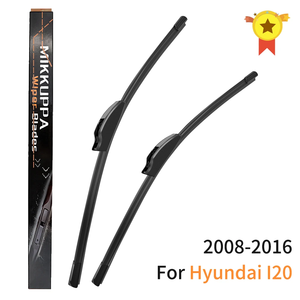 Combo Front And Rear Wiper Blades For Hyundai I20 2008 2016 Silicone Rubber Windscreen