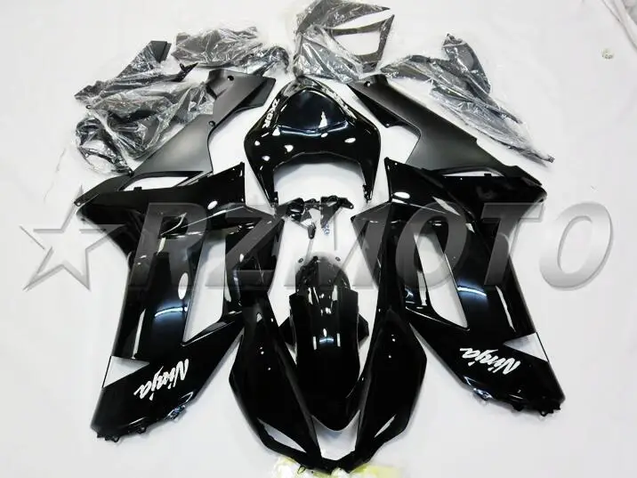 

New ABS Full fairing kit Fit for Kawasaki ZX6R 2007 2008 motorcycle fairings ZX-6R 07 08 Ninja 636 black glossy bodywork set
