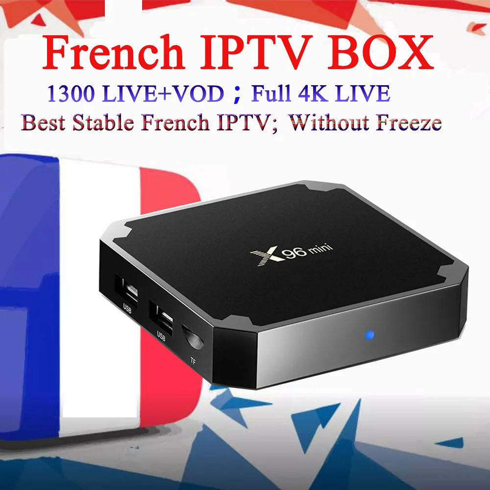 

French IPTV x96 mini 4k android tv box 7.1+1300 NEO tv&vod iptv subscription France Arabic Belgium Spain PayTV Smart set top box