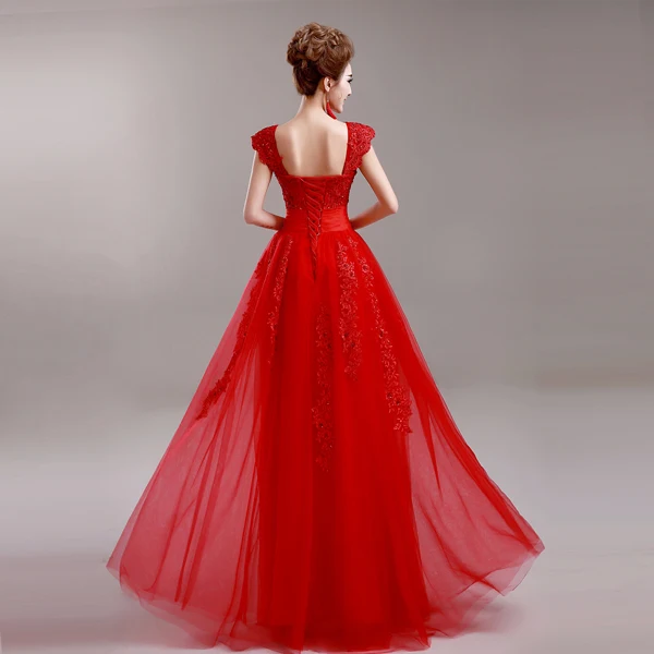 Vestido de festa longo милое abendkleider сексуальное платье для выпускного вечера с длинным рукавом и открытой спиной Красное Кружевное платье подружки невесты