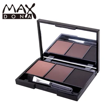 

Hot 3 color eyebrow powder 3 set of color optional eyebrow powder box long-lasting easy on color makeup