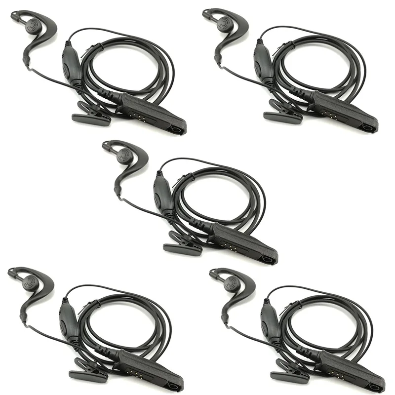 5pcs Baofeng UV-9R IP67 Waterproof Ham Radio PTT Microphone Earpiece Headset For Walkie Talkie Baofeng UV 9R Plus GT-3WP BF-A58