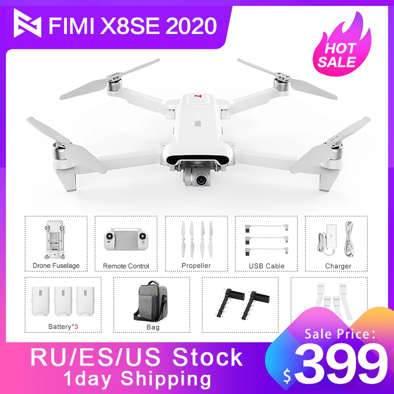 Оригинальный Дрон FIMI X8 SE 2020 RC 4K HD камера 5 км FPV 33 мин полета RTF комбинированные