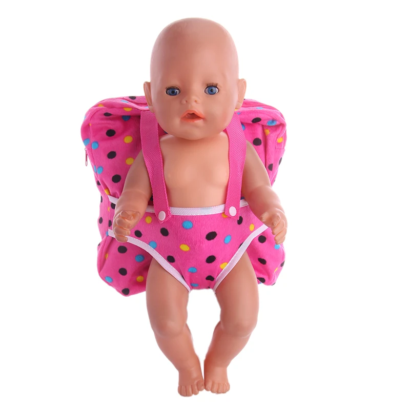 Аксессуары для кукол портативная кукла рюкзак для 18 дюймов американский и 43 см Born Baby наше поколение Рождественский подарок на день рождения - Цвет: n786