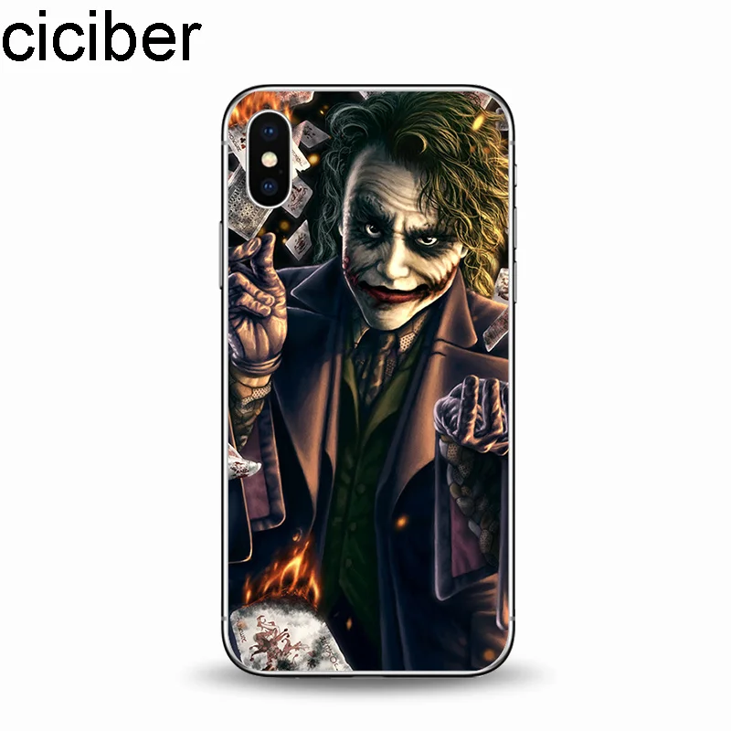 Ciciber отряд самоубийц Джокер DC Мягкий ТПУ чехол для телефона IPhone 11 Pro Max 6 6S 7 8 Plus X XS XR