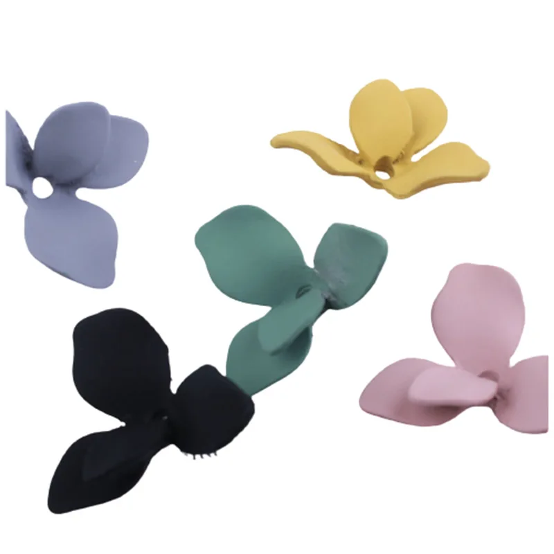 

23x27MM 50Pcs Glazing KC Alloy Flower Earring Necklace Pendants Jewelry Charms Making Findings Fittings Accessories