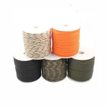 CAMPINGSKY Paracord 550 4 мм веревка 100 футов парашютный шнур для скалолазания и кемпинга