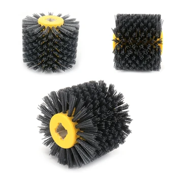 

Abrasive wire drawing wheel Wire drawing machine grinding wire brush wheel wood grain reduction in addition wire drawing