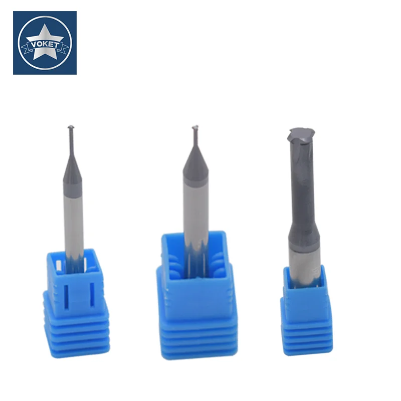 VOKET CNC 60Degree Solid Carbide Thread Milling Cutter Pith 0.5 - 0.8 1 1.25 Single Teeth thread Mill Cutters P 1 - 1.75 2 3 3.5