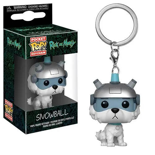 rick and morty funko pop keychain