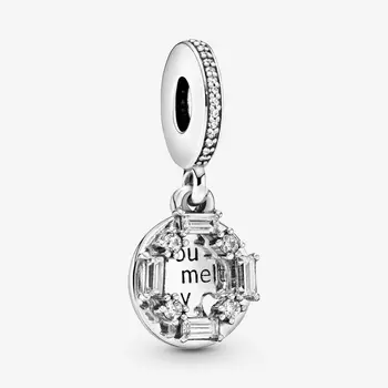 

Free Shipping 925 Sterling Silver You Melt My Heart Dangle Charms Fit Original Pandora Bracelet For Women DIY Jewelry Beads