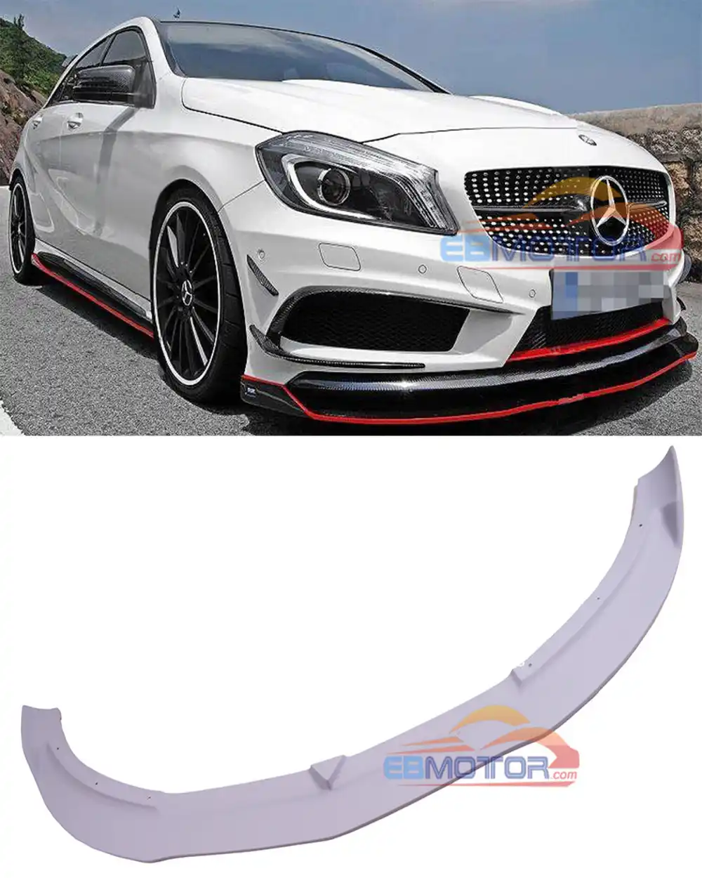 Окрашенные Z стиль передний спойлер для Benz A CLASS W176 A250 A260 A45 Amg Pakage M008F|Амортизаторы| |