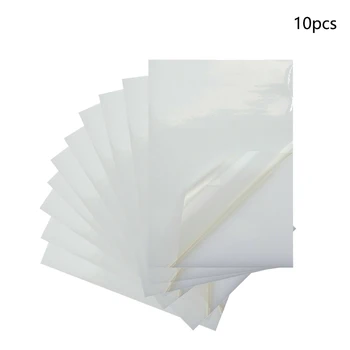 

10x A4 Anti Break Transparent PVC Clear Sticker Printing Paper Office Waterproof Portable Lightweight Smooth Wear Resistance