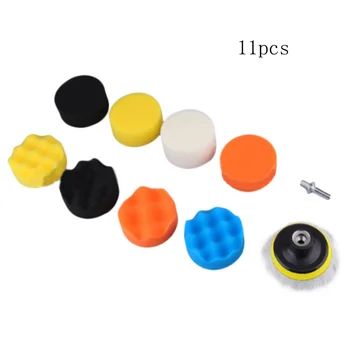 

Buffing Pad Set Thread 3 inch Auto Car Polishing pad Kit for Car Polisher + Drill Adaptor M10 Power Tools accessories