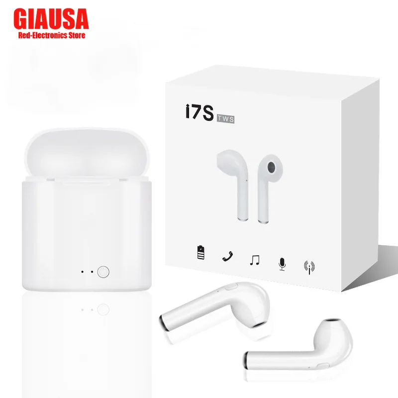 

I7s Tws Sport Wireless Bluetooth 5.0 Headset Mini Wireless Earbuds Sport Handsfree Earphone Cordless Headset with Charging Box