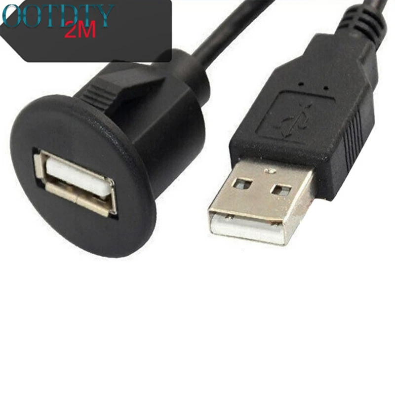 Find many great new & used options and get the best deals for 2m USB 2.0 Male to Female Car Dashboard Flush Mount Socket Extension Panel Cable at the best online prices at eBay! Free shipping for many products!