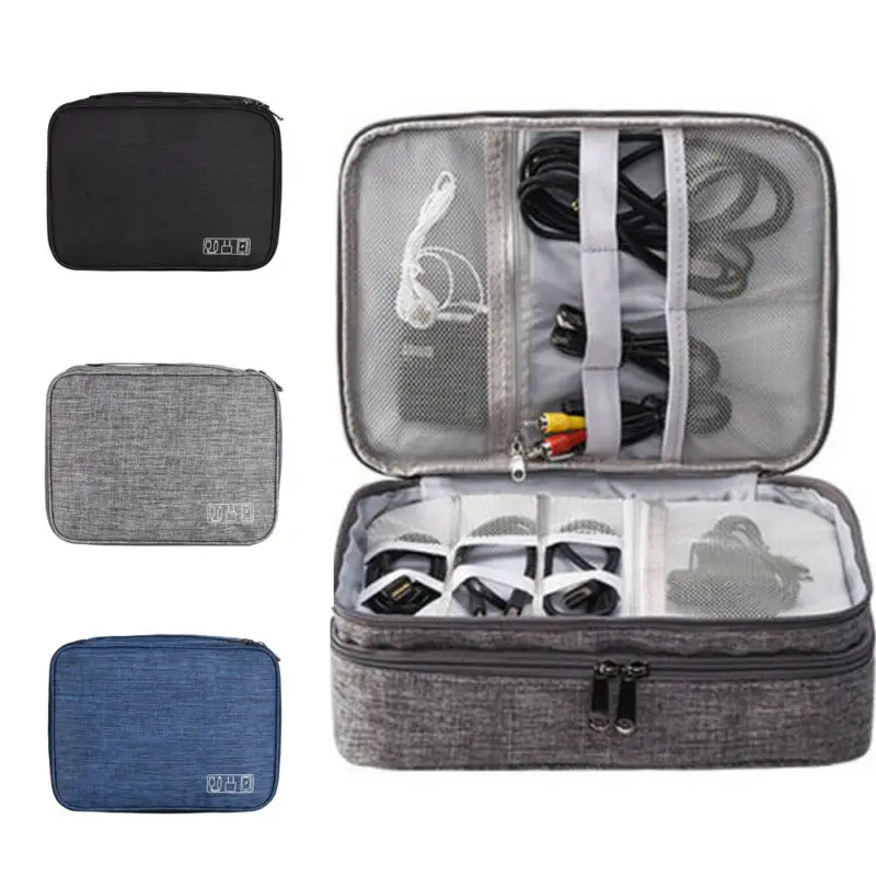 

Portable Travel Cable Bag Digital Electronics USB Gadget Organizer Charger Case