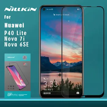 

for Huawei P40 Lite Nova 7i Nova 6SE Glass Nillkin CP+PRO Full Cover Tempered Glass Screen Protector for Huawei P40 Lite Glass