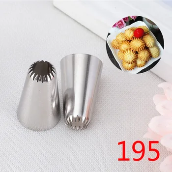 

#195 Cake Decorating Pastry Piping Nozzle Icing Tips Bakeware Cookies kitchen tools Stainless Steel Kitchen supplies