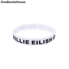 OBH 2 шт Billie Elilish Debossed силиконовый браслет для музыкального концерта