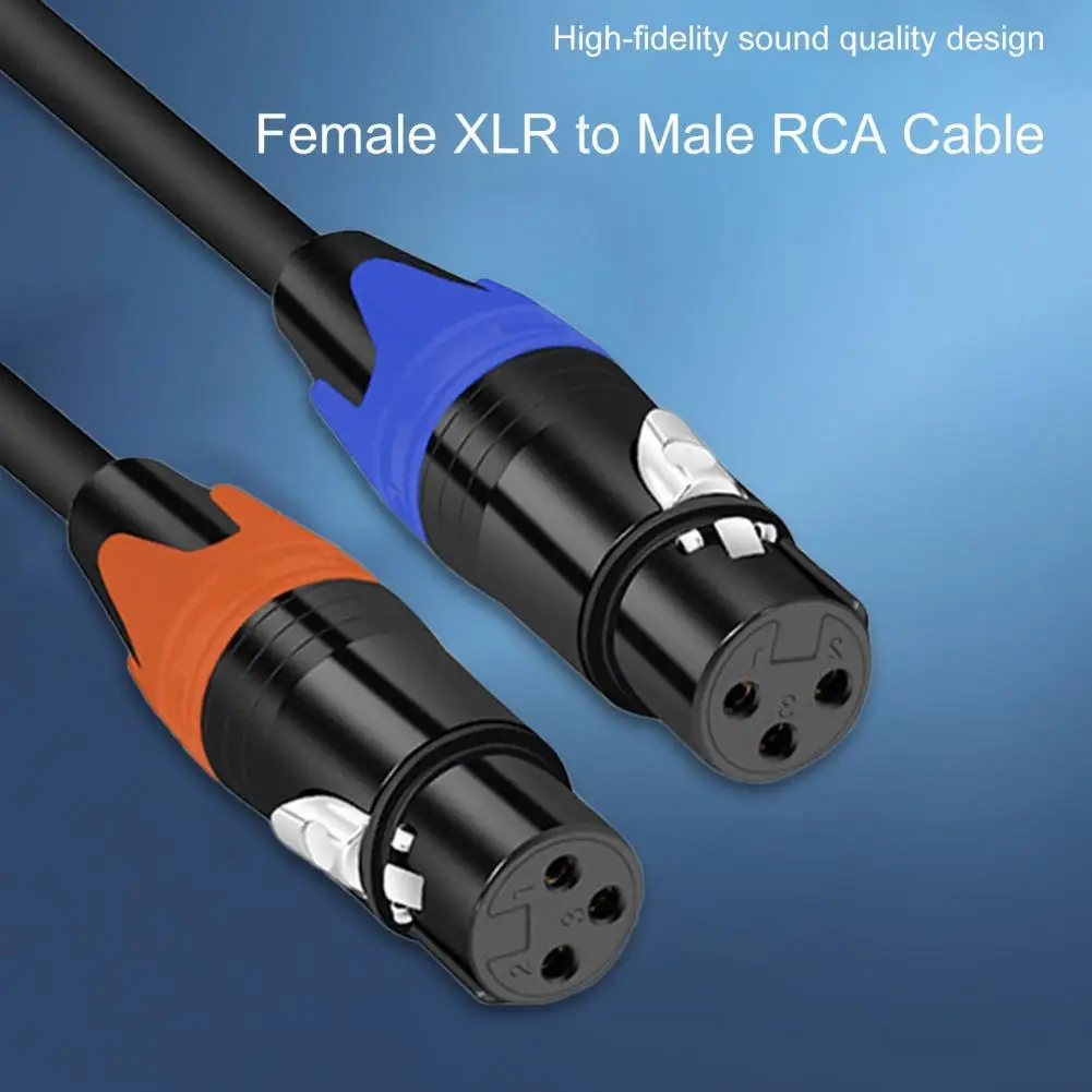 

Гибкий аудиокабель для микрофона Bluelans, 2 гнезда, XLR, 2 штекера, RCA