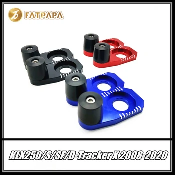 

For KLX250 S SF D-tracker X 2008-2020 Motorcycle Accessories Rear Axle Blocks Chain Adjuster Floor Protection