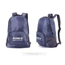 Рюкзак ROMIX, ультра-светильник, складной рюкзак для мужчин и женщин, Повседневная дорожная школьная сумка, портативная водонепроницаемая