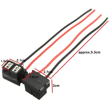 

Hot 2Pcs Replacement H7 2 Pins Headlight Repair Bulb Holder Connector Plug Wire Socket Adapter